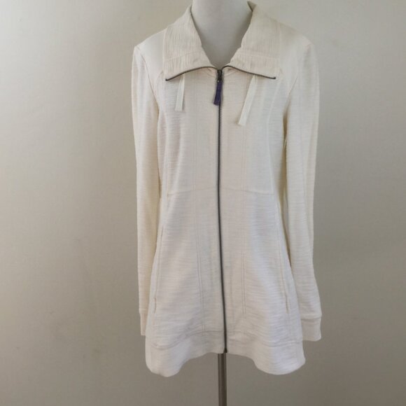 Anthropologie Saturday Sunday Cream Jacket m - Picture 2 of 9